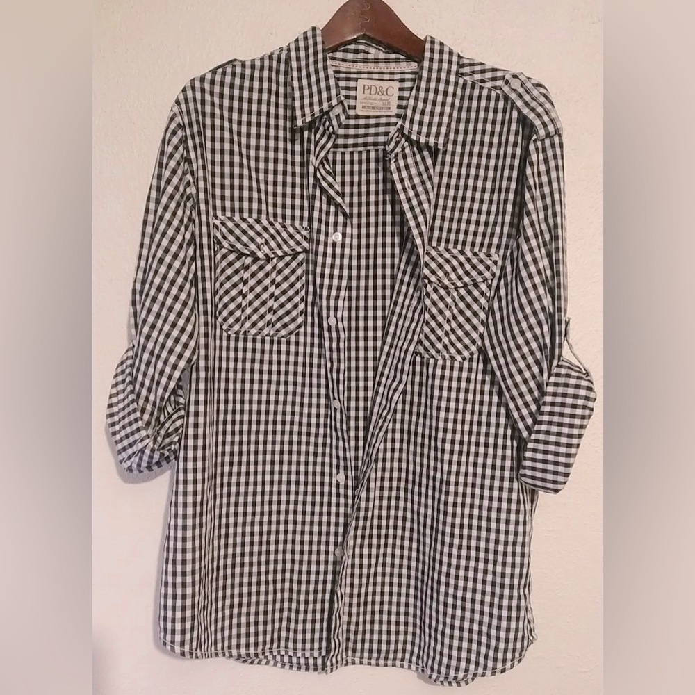 Cool back and white shirt!